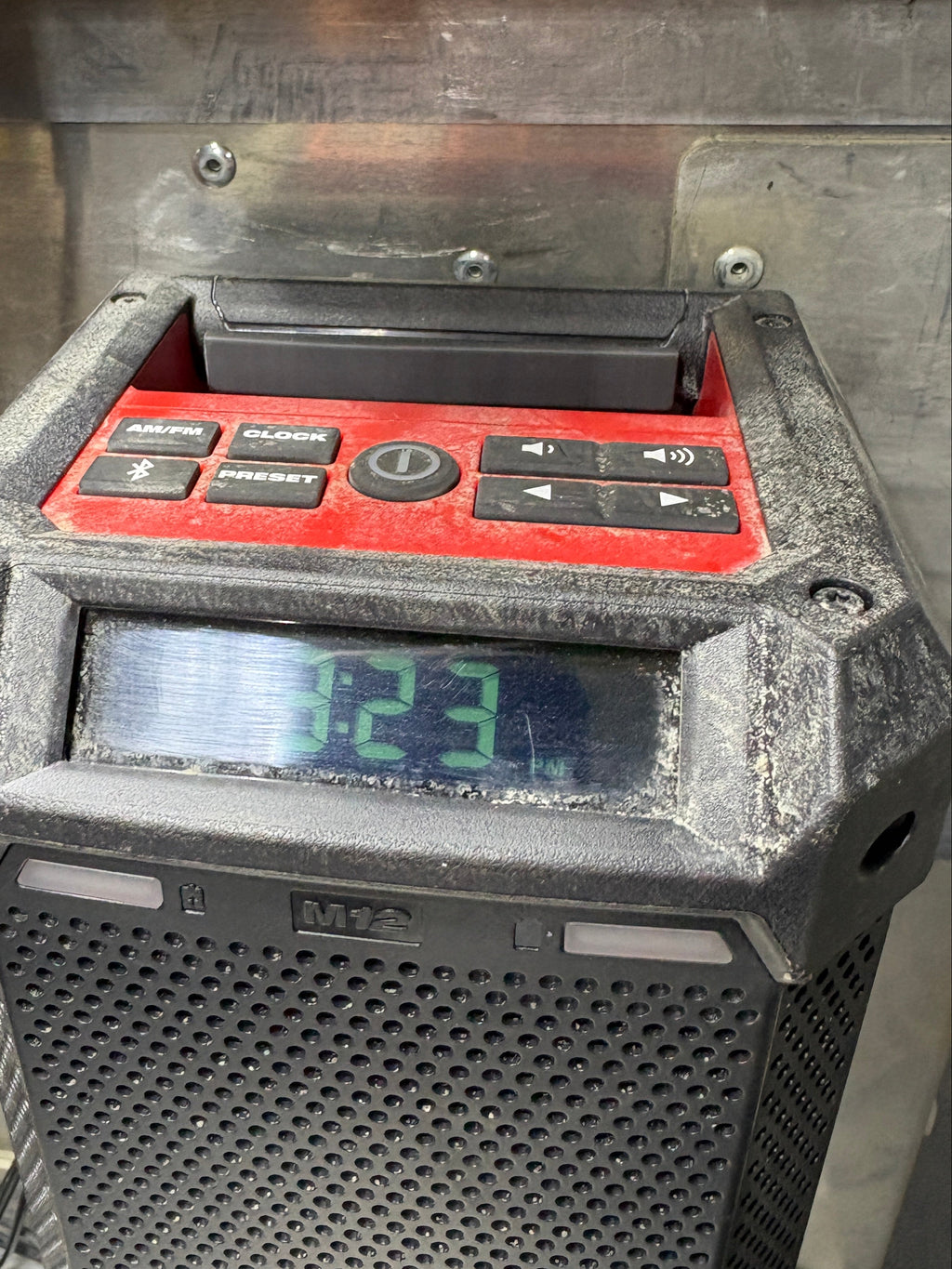 Heavy-Duty Wall Mount for Milwaukee M12 Radio + Charger
