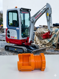 Hydraulic Flange Cap #8 (Orange) SAE Code 61/62/CAT