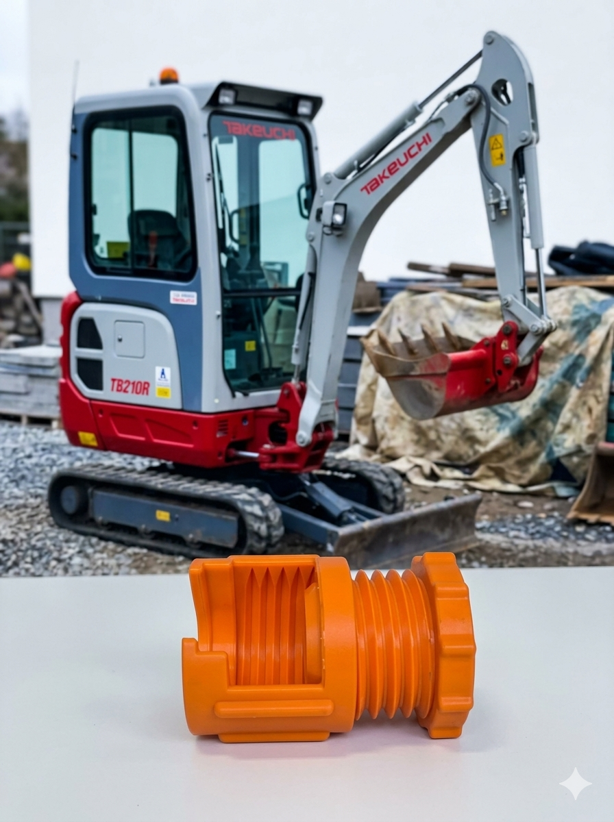 Hydraulic Flange Cap #8 (Orange) SAE Code 61/62/CAT
